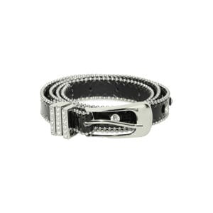 riem IABENEDICTE met strass zwart