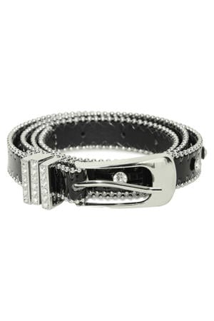 riem IABENEDICTE met strass zwart