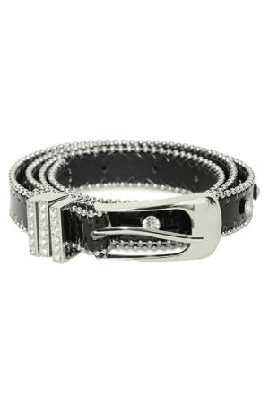 riem IABENEDICTE met strass zwart