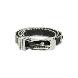 riem IABENEDICTE met strass zwart
