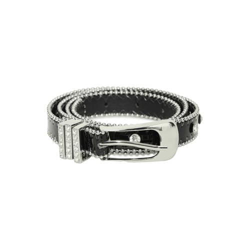 ICHI riem IABENEDICTE met strass zwart afbeelding
