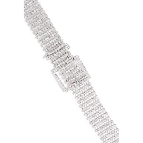 ICHI riem IABABETTE met strass zilverkleurig afbeelding