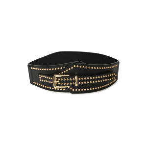 tailleriem met studs zwart