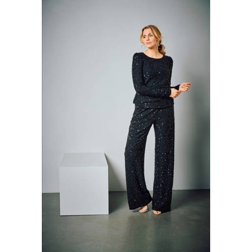 &Co Woman top zwart met pailletten afbeelding