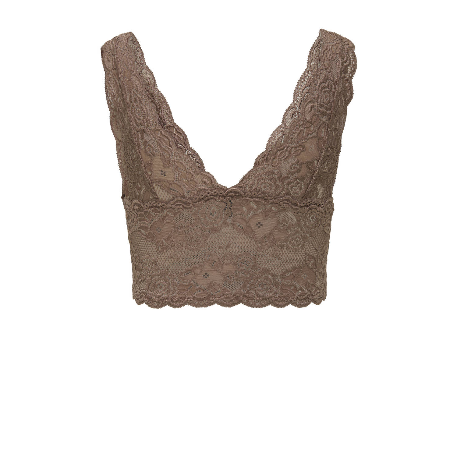 ONLY voorgevormde bralette ONLCHLOE bruin
