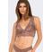 ONLY voorgevormde bralette ONLCHLOE bruin