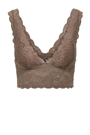 voorgevormde bralette ONLCHLOE bruin