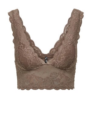voorgevormde bralette ONLCHLOE bruin