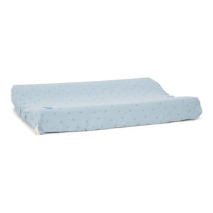 aankleedkussenhoes Pure Denim Blue blauw
