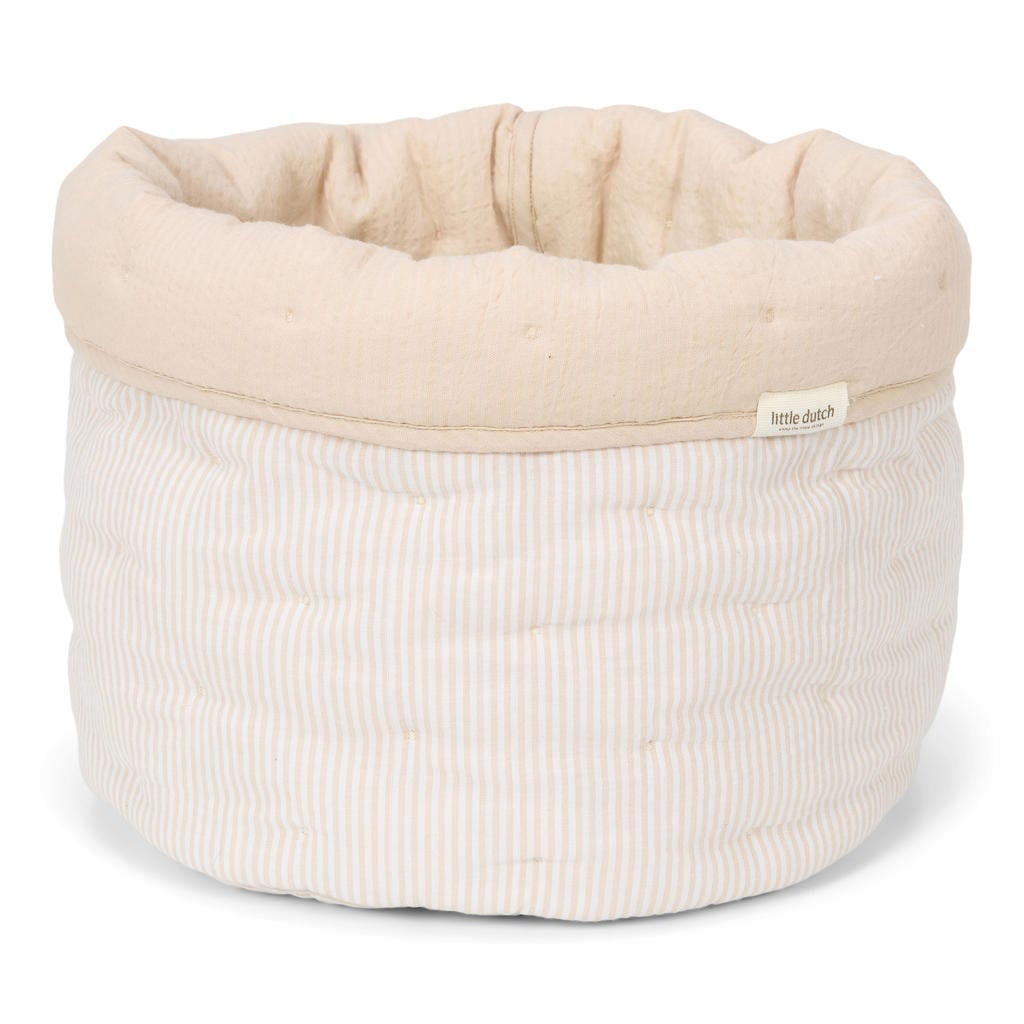 Little Dutch commodemandje klein Pure Soft Beige Stripe