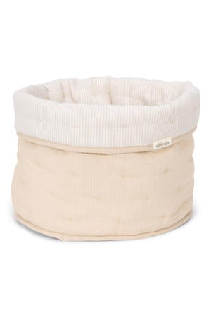 commodemandje klein Pure Soft Beige Stripe