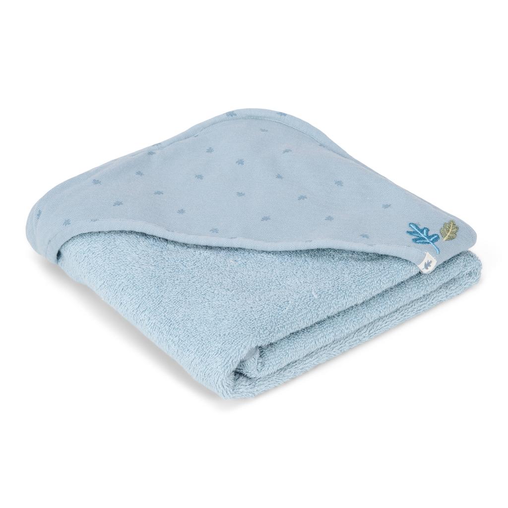 Little Dutch badcape Pure Denim Blue blauw
