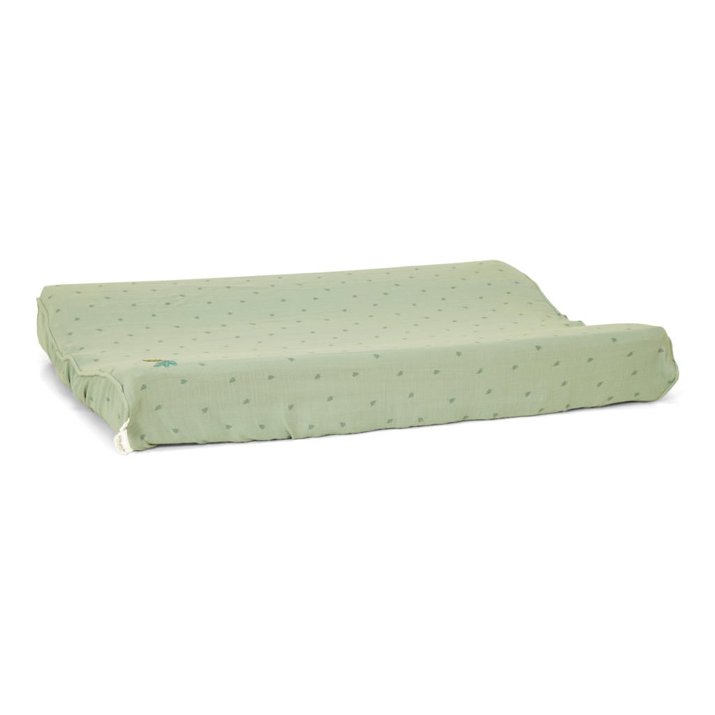Little Dutch aankleedkussenhoes Pure Sage groen