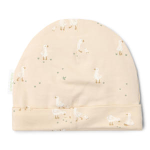 baby muts met all over print beige