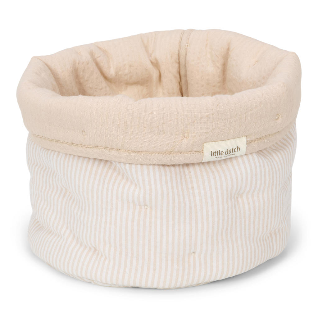 Little Dutch commodemandje klein Pure Soft Beige Stripe