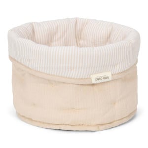 commodemandje klein Pure Soft Beige Stripe