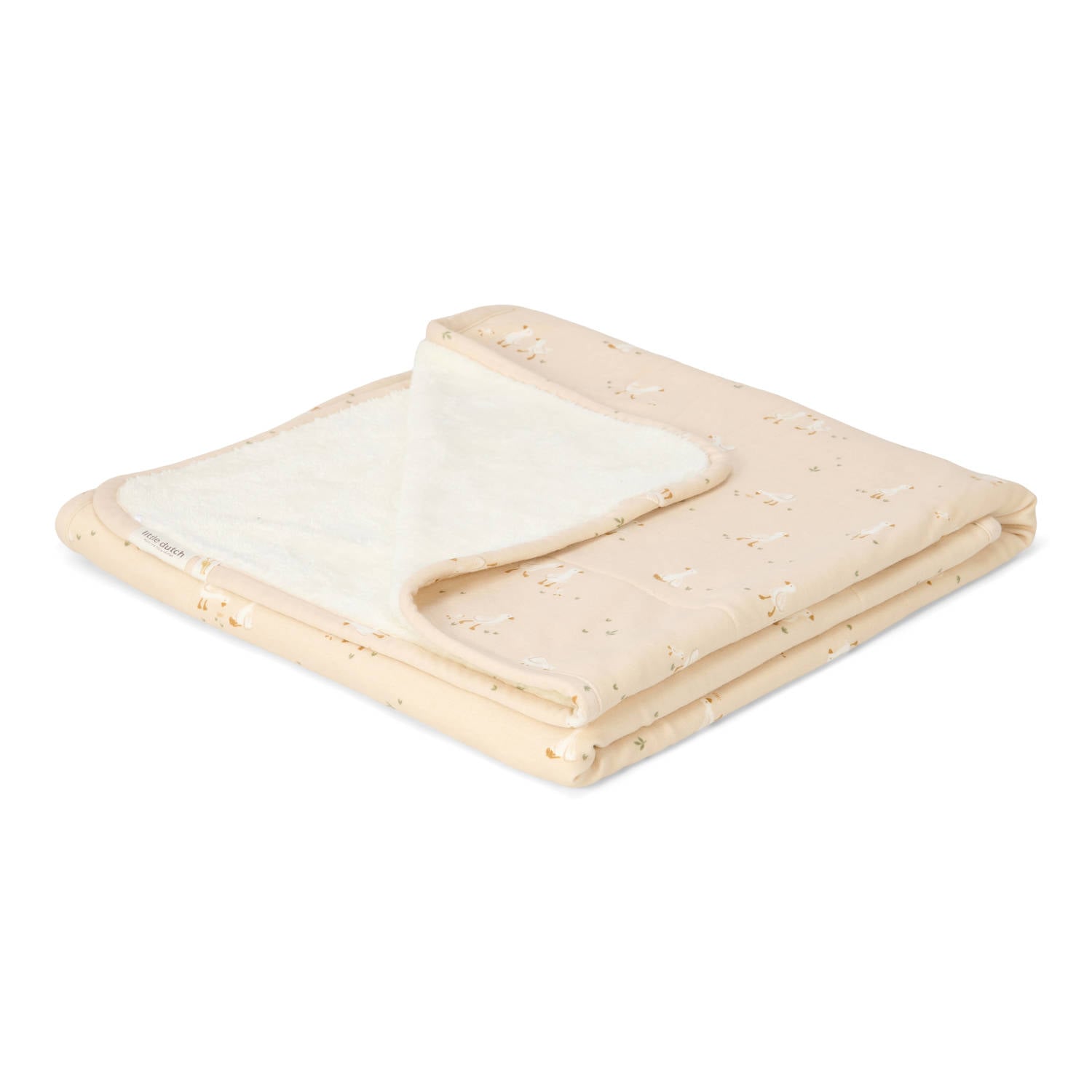 Little Dutch wiegdeken fleece Little Goose beige