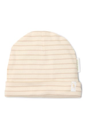 baby muts gestreept beige