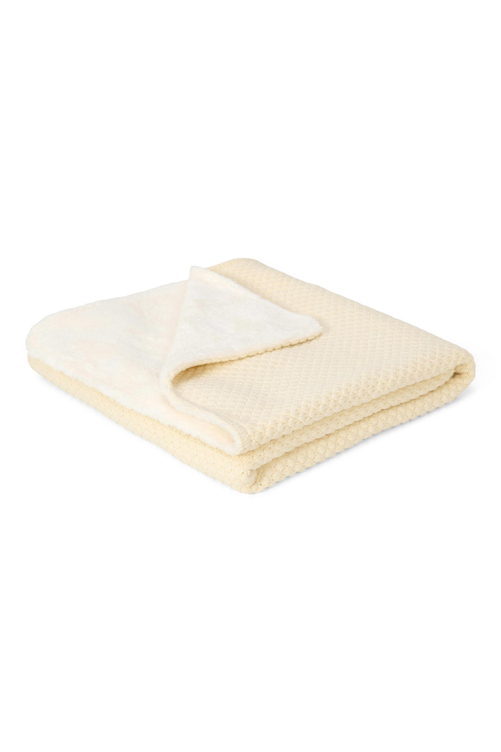 Little Dutch ledikantdeken gebreid Pure Soft White