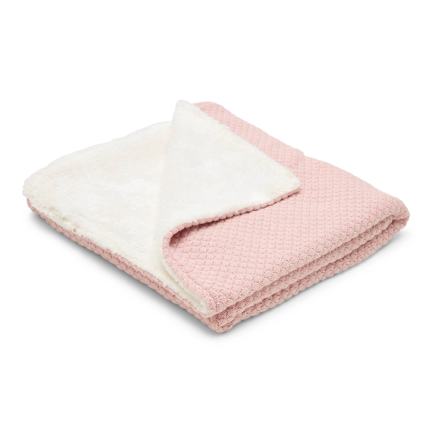 Little Dutch wiegdeken gebreid Pure Blossom roze