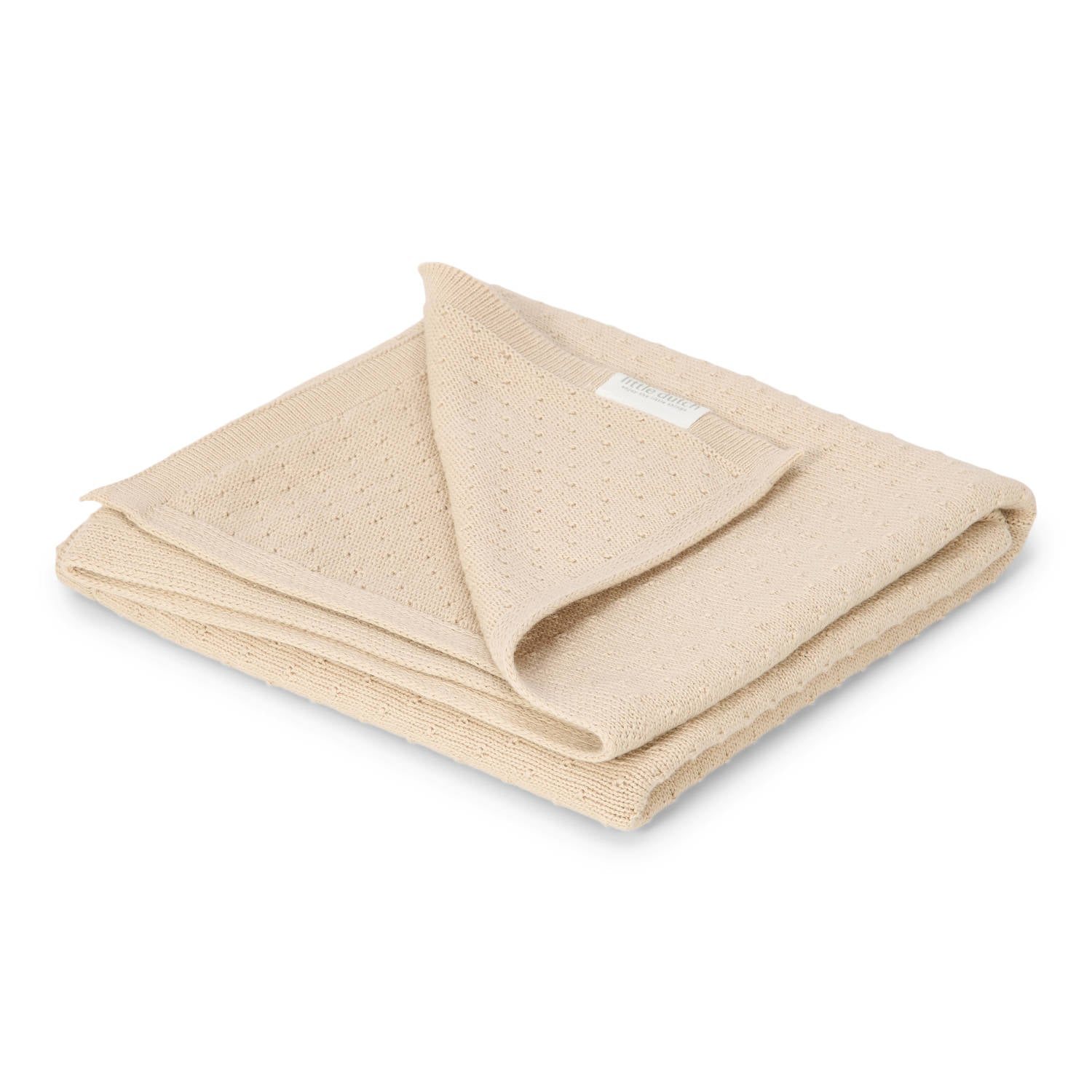 Little Dutch wiegdeken gebreid Pure Soft Beige