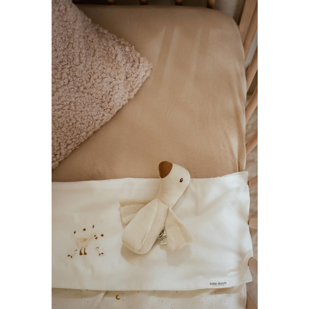 Little Dutch hoeslaken kinderbed Pure Soft Beige