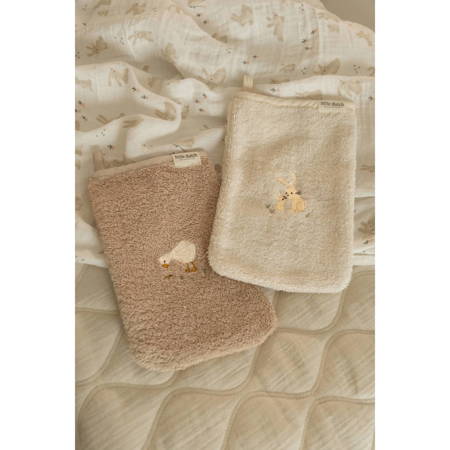 Little Dutch wiegdeken quilted Pure Soft wit