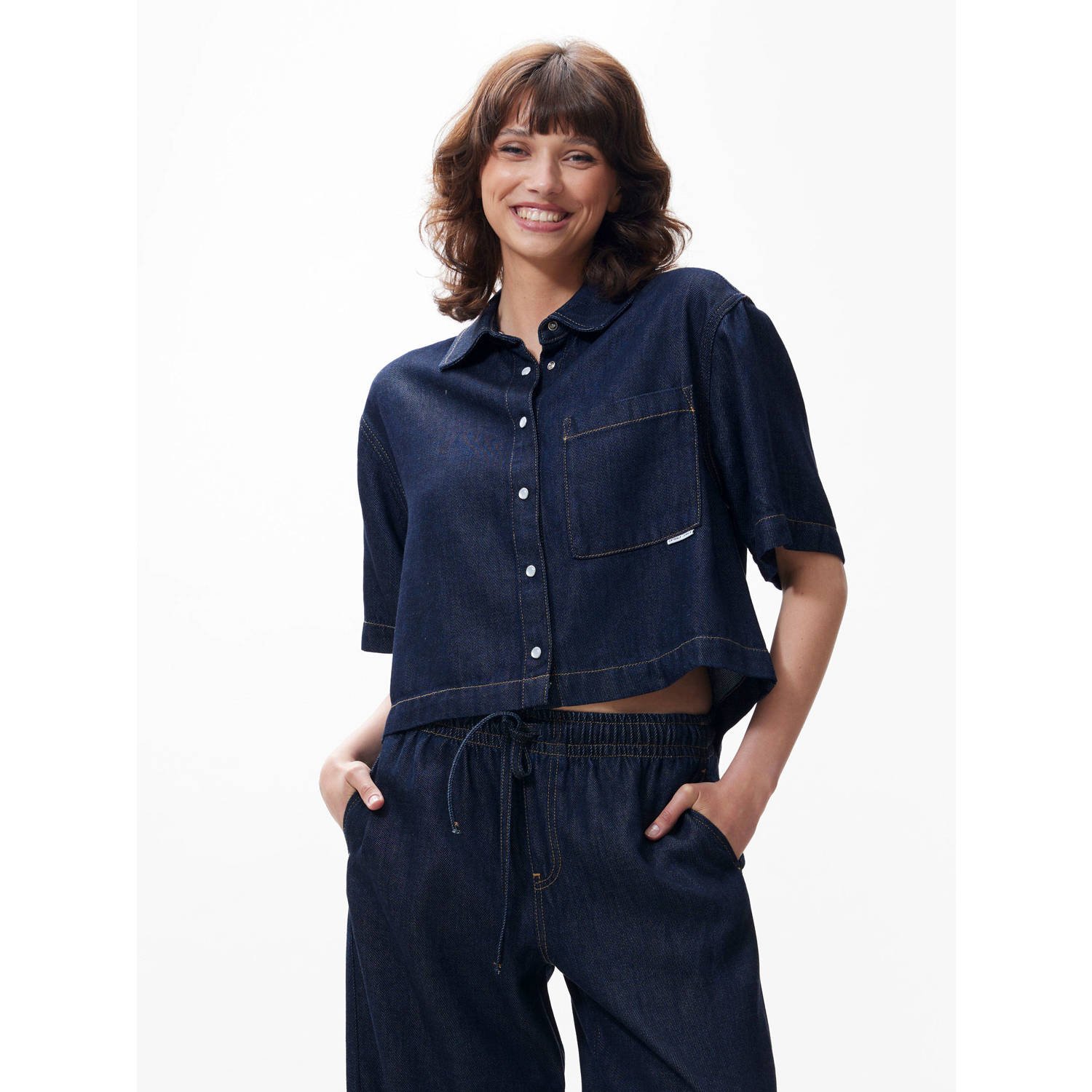 Catwalk Junkie blouse donkerblauw