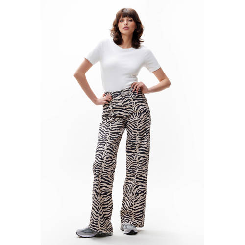 Catwalk Junkie wide leg jeans ecru afbeelding