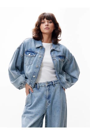 denim spijkerjas light blue denim
