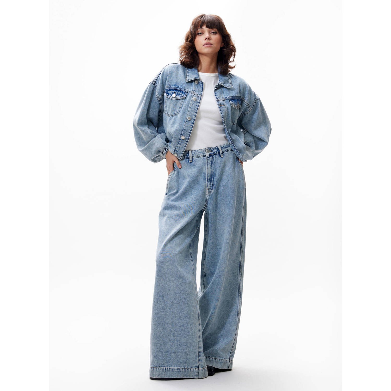 Catwalk Junkie denim spijkerjas light blue denim