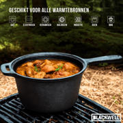 thumbnail: Blackwell  Sauspan Gietijzer / Steelpan ø 18 cm - 1.5 liter - zonder anti-aanbaklaag