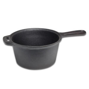  Sauspan Gietijzer / Steelpan ø 18 cm - 1.5 liter - zonder anti-aanbaklaag