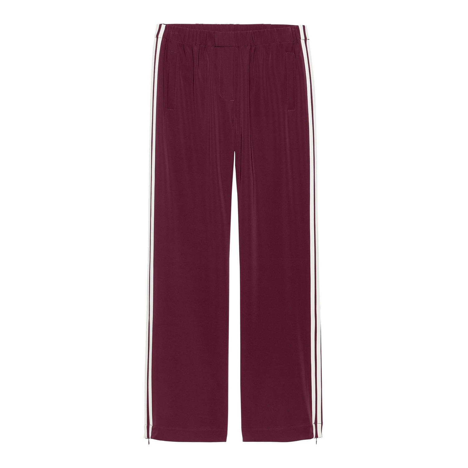 Catwalk Junkie straight high waist broek donkerrood