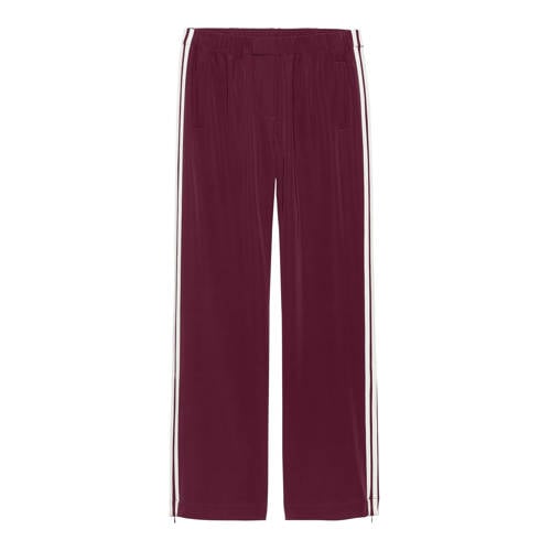 Catwalk Junkie straight high waist broek donkerrood afbeelding