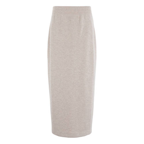 Moscow jersey kokerrok beige afbeelding