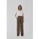 Modström straight high waist broek bruin
