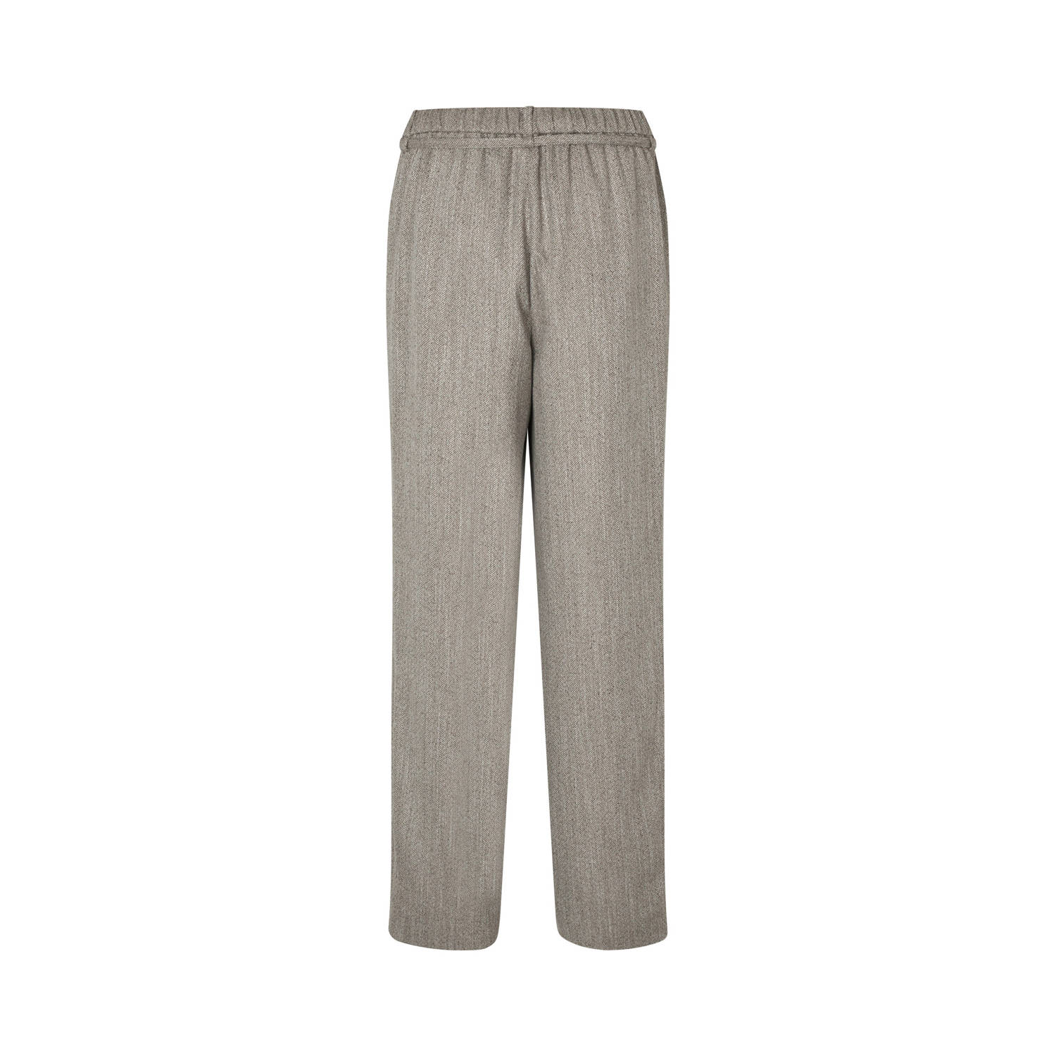 Modström straight high waist broek beige
