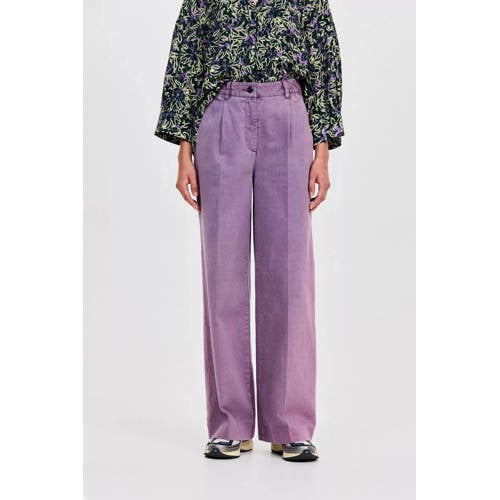 CKS high waist wide leg jeans paars afbeelding