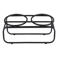 District 70 kattenvoerbakstandaard BUTLER - Cat - Black