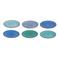 Cookinglife Ontbijtborden / Dessertborden Delice Blauw ø 19 cm - 6 stuks