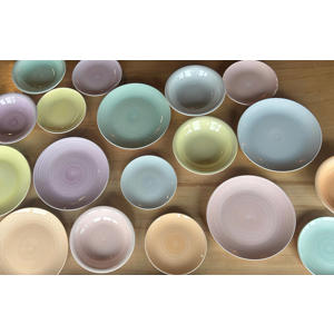 Diepe Borden / Pastaborden Pastel Harmony ø 21 cm - 6 Stuks