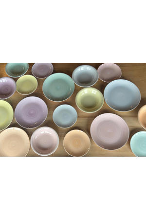 Diepe Borden / Pastaborden Pastel Harmony ø 21 cm - 6 Stuks