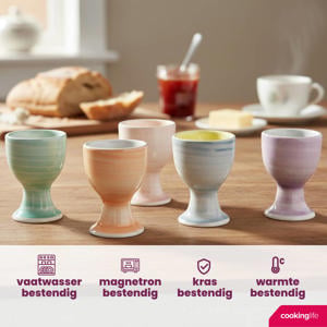 Eierdopjes Pastel Harmony - 6 Stuks