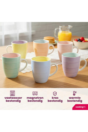 Mokken Pastel Harmony 340 ml - 6 Stuks
