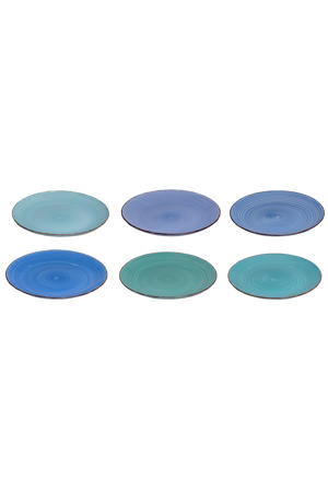 Dinerborden Delice Blauw ø 26,5 cm - 6 stuks