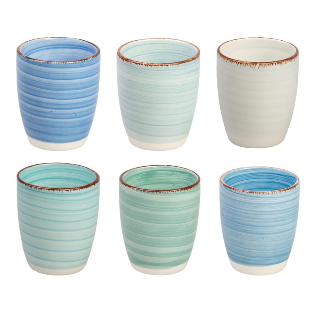 Cookinglife Koffiekopjes - Delice Blauw 180 ml - 6 stuks
