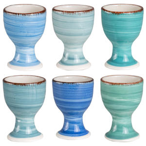 Eierdopjes Delice Blauw - 6 stuks