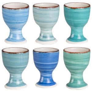 Eierdopjes Delice Blauw - 6 stuks