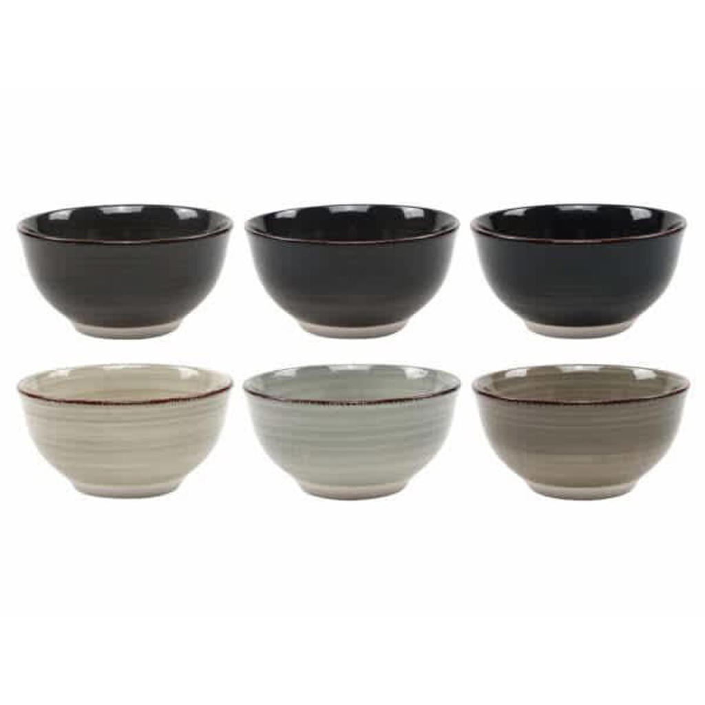 Cookinglife Kleine kommen Delice Grijs ø 12 cm - 6 stuks